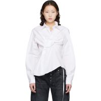 Ottolinger White Twisted-Pleat Tailored Shirt 261016F109000