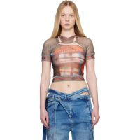 Ottolinger Multicolor Mesh T-shirt 261016F110006