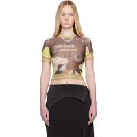 Ottolinger Multicolor Camo Mesh T-shirt 261016F110007