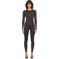 Marine Serre Black Recycled Jersey Moon Jumpsuit 261020F070002