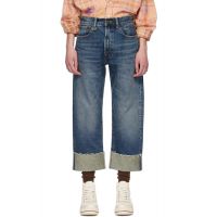 R13 Blue Cuffed X-Boyfriend Jeans 261021F069002
