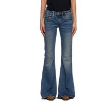 R13 Blue Overflow Boy Flare Stretch Jeans 261021F069025