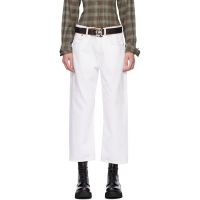 R13 SSENSE Exclusive White Loose X BF Jeans 261021F069034