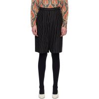 R13 Black Jumbo Tailored Shorts 261021F088004