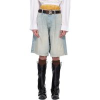 R13 SSENSE Exclusive Blue Baggy Jesse Carpenter Denim Shorts 261021F088005