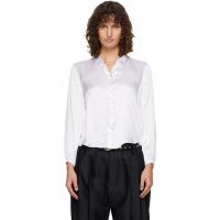 R13 White Ruffle Blouse 261021F109009