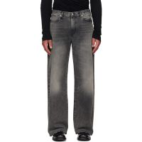 R13 Gray DArcy Loose Jeans 261021M186002