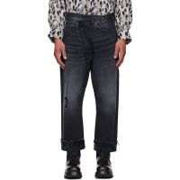 R13 Black Crossover Jeans 261021M186013