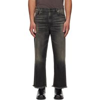 R13 Black Washed Boyfriend Jeans 261021M186015