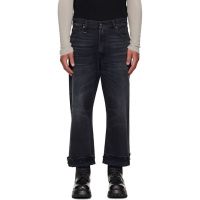 R13 Black Washed Boyfriend Jeans 261021M186016
