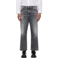 R13 Black Washed Boyfriend Jeans 261021M186017