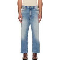 R13 Blue Washed Boyfriend Jeans 261021M186019