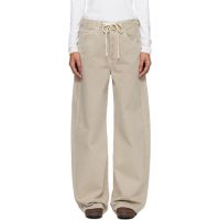 Citizens of Humanity Beige Brynn Drawstring Jeans 261030F069057
