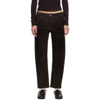 Citizens of Humanity Brown Winslow Boyfriend Suede Trousers 261030F084000