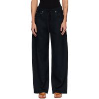 Citizens of Humanity Black Brynn Drawstring Linen Trousers 261030F087001
