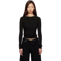 Citizens of Humanity Black Bina Crewneck T-shirt 261030F110000