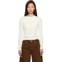 Citizens of Humanity White Varra Henley T-shirt 261030F110002