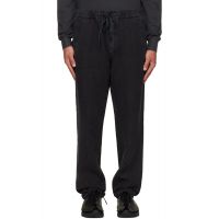 Citizens of Humanity Black Drawstring Deck Linen Trousers 261030M191003