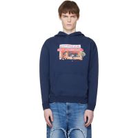Carne Bollente Navy Hot Slice Hoodie 261033M202002