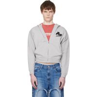 Carne Bollente Gray Serena Stars and Studs Hoodie 261033M202003