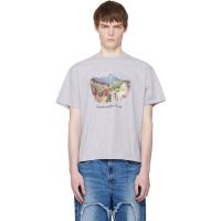 Carne Bollente Gray Sounds Straight Im Out T-shirt 261033M213009