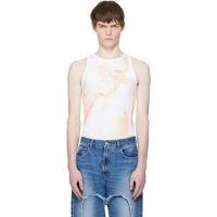 Carne Bollente White Tank Top Power Bottom 261033M213020