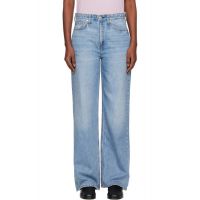 Rag & bone Blue Logan Wide-Leg Jeans 261055F069019