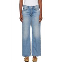 Rag & bone Blue Saige Relaxed Straight Jeans 261055F069027