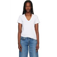 Rag & bone White The Slub Vee T-shirt 261055F110000