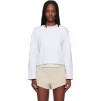 Rag & bone White Blue Kelly Boxy Striped Long-Sleeve T-shirt 261055F110005