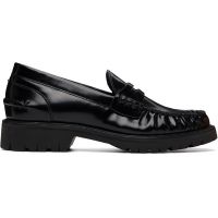 Rag & bone Black Corey Leather Loafers 261055F121006