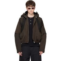 FFFPOSTALSERVICE Brown Parachute Hooded Gen 2 Jacket 261081M180006