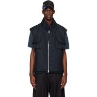 FFFPOSTALSERVICE Black Darted Kalf Vest 261081M185001