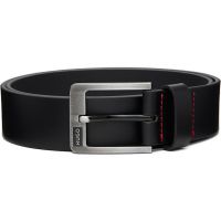 Hugo Black Buffalo Leather Belt 261084M131009