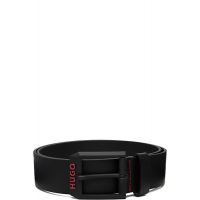 Hugo Black Italian Leather Belt 261084M131022