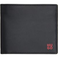Hugo Black Red Stacked Logo Wallet 261084M164000