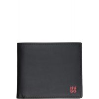 Hugo Black Stacked-Logo Wallet 261084M164011