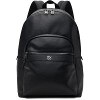 Hugo Black Grained Faux-Leather Backpack 261084M166004