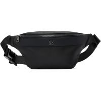 Hugo Black Stacked Logo Belt Bag 261084M171005