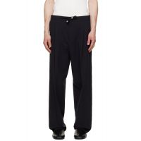 Hugo Black Modern-Fit Seersucker Trousers 261084M191019
