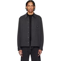 Hugo Gray Cotton Blend Oversized-Fit Shirt 261084M192014