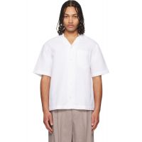 Hugo White Oversized-Fit Structured Cotton Shirt 261084M192037