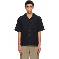 Hugo Black Oversized-Fit Structured Cotton Shirt 261084M192038