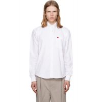 Hugo White Cotton Oxford Shirt 261084M192045