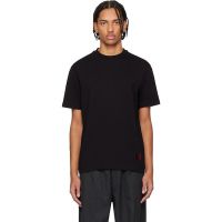 Hugo Black Gradient-Logo Cotton Jersey T-shirt 261084M213008