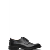 Hugo Black Logo Tab Leather Derbys 261084M225003