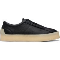 Hugo Black Grained Leather Sneakers 261084M237001