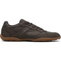 Hugo Brown Stacked Logo Faux-Leather Sneakers 261084M237023