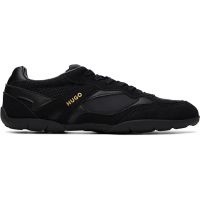 Hugo Black Mixed-Material Sneakers 261084M237046