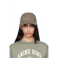 ANINE BING Green Jeremy Baseball Cap 261092F016007